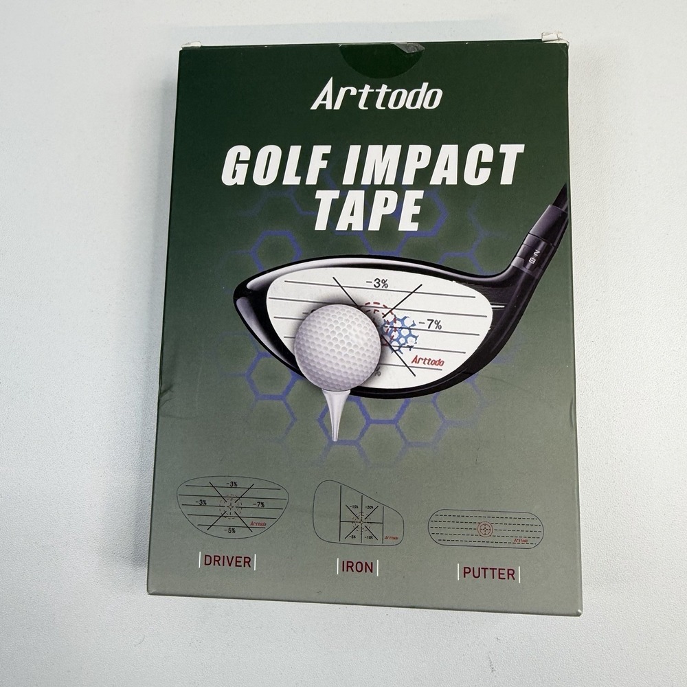 Arttodo Golf Impact Tape Club Face Strike Labels Driver Iron Putter Aid Training